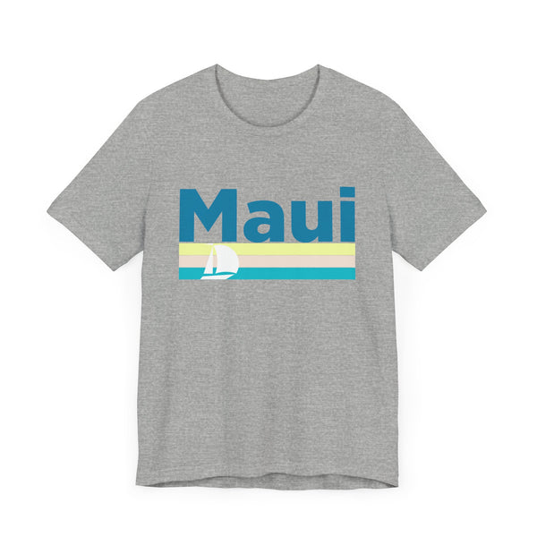 Maui, Hawaii T Shirt - Sailboat Graphic Tee