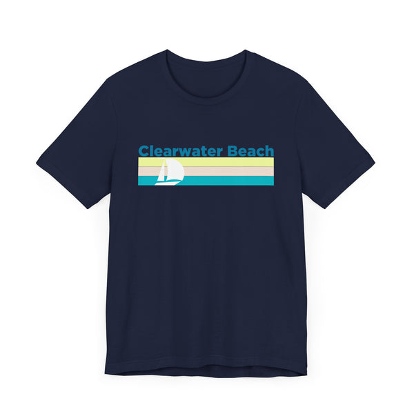 Clearwater Beach, Florida T Shirt - Sailboat Graphic Tee