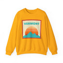 Retro Vermont Sweatshirt, Mountain Sun Design, Unisex Crewneck, Gift for Outdoorsy Friends, Vintage Vermont Jumper-5