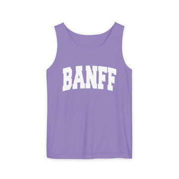 Buy violet Banff, Canada Tank Top Unisex | Comfort Colors - 100% Cotton