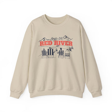 Red River, New Mexico Sweatshirt Après-Ski Crewneck - Mountain Ski Lodge Design - 0