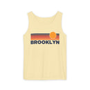 Brooklyn, New York Retro Sunstripe Tank Top | Comfort Colors - 100% Cotton-3