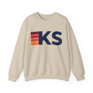 Kansas Retro Sweatshirt | Retro Stripes Kansas - 0