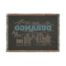 Durango, Colorado Ski Town Throw Blanket | Mountain Woven Blanket-5