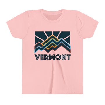 Buy pink Vermont Youth T-Shirt - Unisex Kids Vermont Shirt