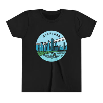 Michigan Youth T-Shirt - Unisex Kids Michigan Shirt - 0