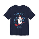 Park City, Utah T Shirt - Ski Snowman Graphic Tee-4