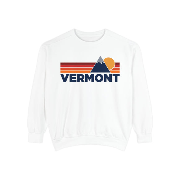Vermont Mountain Stripes Sweatshirt | Comfort Colors - 100% Cotton