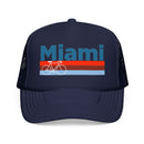Miami, Florida Trucker Hat - Foam Miami Bike Cap-3