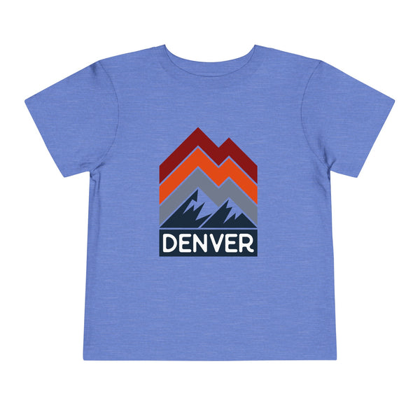 Denver, Colorado Toddler T-Shirt - Retro Palm Tree Toddler Denver Shirt