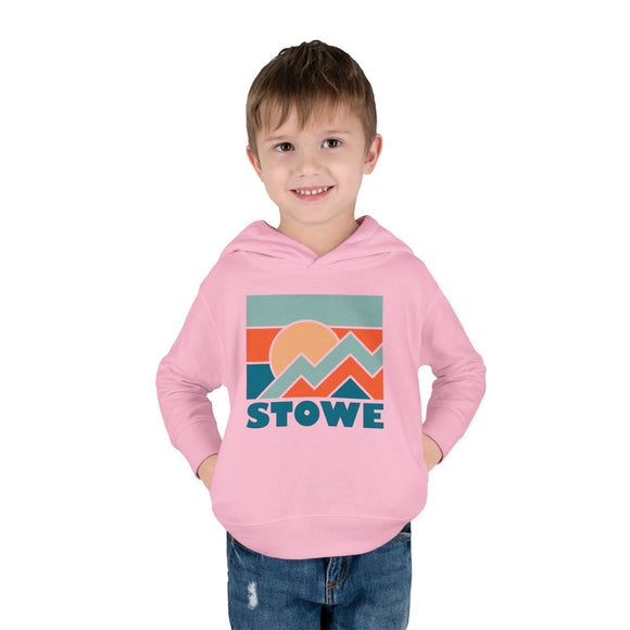 Stowe, Vermont Toddler Hoodie - Unisex Stowe Toddler Sweatshirt