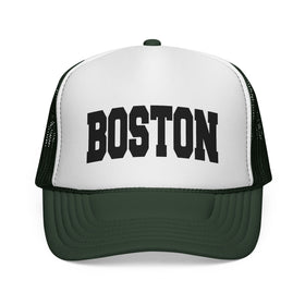Buy dark-green Boston, Massachusetts Collegiate Style Trucker Hat