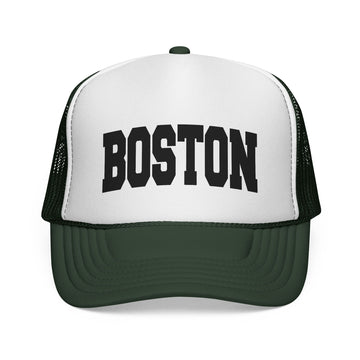 Buy dark-green Boston, Massachusetts Collegiate Style Trucker Hat