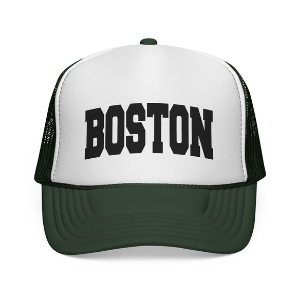 Boston, Massachusetts Collegiate Style Trucker Hat