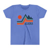 Alaska Youth Shirt - Retro Mountain Alaska Kid's T-Shirt