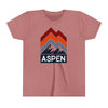 Aspen, Colorado Youth Shirt - Retro Mountain Aspen Kid's T-Shirt