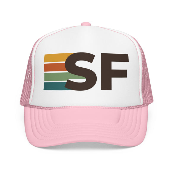 San Francisco, California Trucker Hat - SF Abbr retro cap