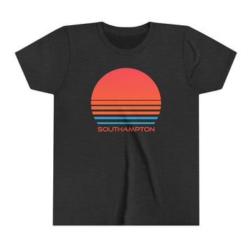 Buy dark-grey-heather Southampton, New York Youth Shirt - Retro 80s Southampton Kid's T-Shirt