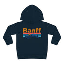 Banff Toddler Hoodie - Retro Mountain Sun Unisex Banff Toddler Sweatshirt-1