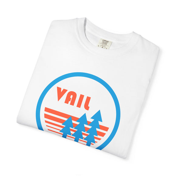 Vail, Colorado T-Shirt, Comfort Colors 100% Cotton Trees Tee - Pine Circle