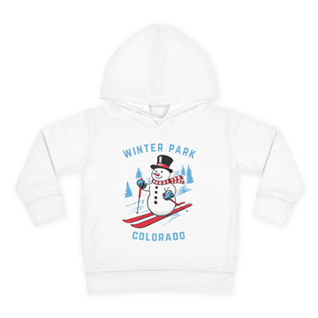 Winter Park, Colorado Toddler Hoodie - Unisex Winter Park Skiing Snowman Sweatshirt