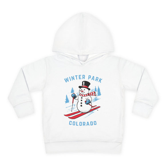 Winter Park, Colorado Toddler Hoodie - Unisex Winter Park Skiing Snowman Sweatshirt