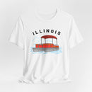 Illinois T Shirt - Retro Pontoon Boat Illinois Tee-8