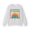 Retro Lake Tahoe, California Sweatshirt, Mountain Sun Design, Unisex Crewneck, Gift for Outdoorsy Friends, Vintage Jumper