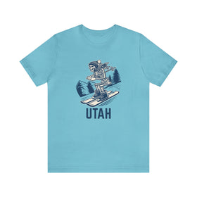 Utah T-Shirt - Skeleton Skier Unisex Utah Shirt