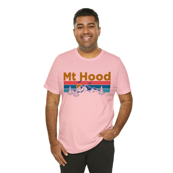 Mt Hood, Oregon Shirt - Mountain Sunset Unisex Mt Hood T-Shirt