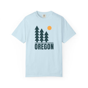 Buy chambray Oregon T Shirt, Comfort Colors Cotton 100% Cotton Trees Tee