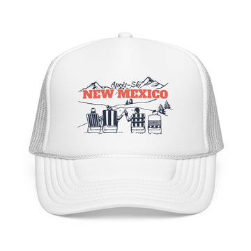 Buy white New Mexico Après-ski Trucker Hat — Foam Mesh Cap