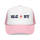 Salt Lake City, Utah Retro Trucker Hat - Lightning Foam Cap-3