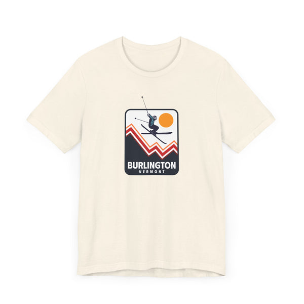 Burlington, Vermont T-Shirt - Snow Ski Jump Unisex Burlington Shirt