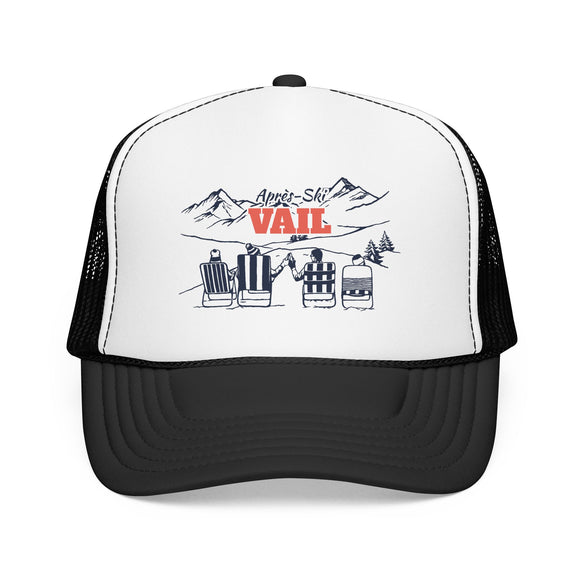 Vail, Colorado Après-ski Trucker Hat — Foam Mesh Cap