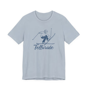 Buy light-blue Telluride, Colorado T Shirt - Vintage Ski Graphic Tee