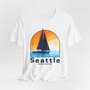 Seattle, Washington T Shirt - Sailboat Tee-8