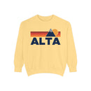 Alta, Utah Mountain Stripes Sweatshirt | Comfort Colors - 100% Cotton-2