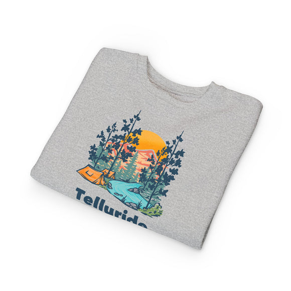 Telluride, Colorado Toddler Sweatshirt - Telluride Toddler Crewneck Sweatshirt