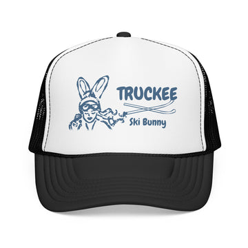 Buy black-white Truckee, California Ski Bunny Trucker Hat