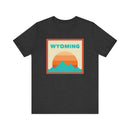 Retro Wyoming T-Shirt, Mountain Sun Tee, Unisex Graphic Shirt, Vintage Wyoming Top, Outdoor Adventure Clothing-2