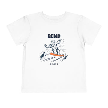Bend, Oregon Yeti Snowboard Toddler Tee - 0