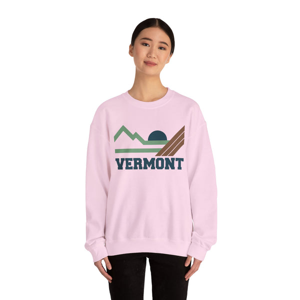 Vermont Sweatshirt - Mountain Vermont Crewneck Sweatshirt