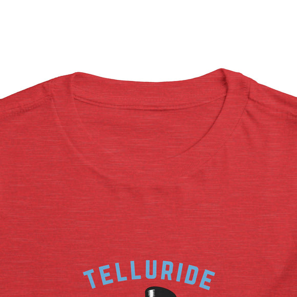 Telluride, Colorado Toddler Skiing Snowman Graphic Tee - Kids Telluride Shirt