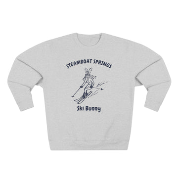 Buy heather-grey Premium Steamboat Springs, Colorado Ski Bunny Sweatshirt