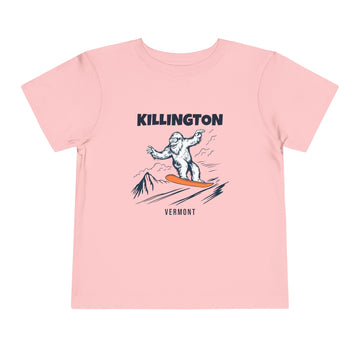 Buy pink Killington, Vermont Yeti Snowboard Toddler Tee