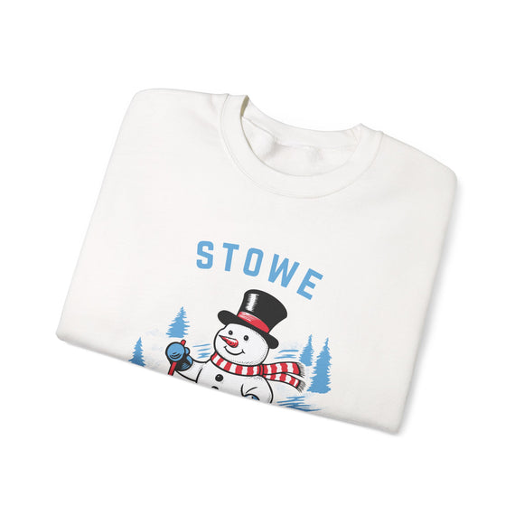 Stowe, Vermont Sweatshirt - Ski Snowman Graphic Crewneck