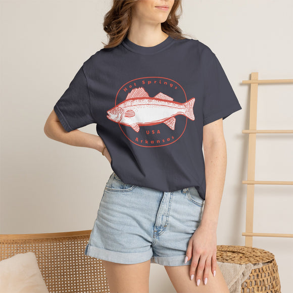 Hot Springs, Arkansas Tee, Comfort Colors 100% Cotton Fishing T shirt