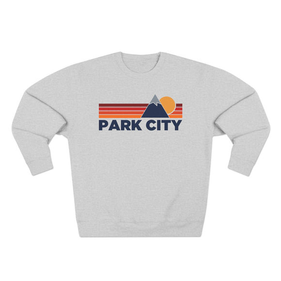 Premium Park City, Utah Mountain Lines Graphic Sweatshirt