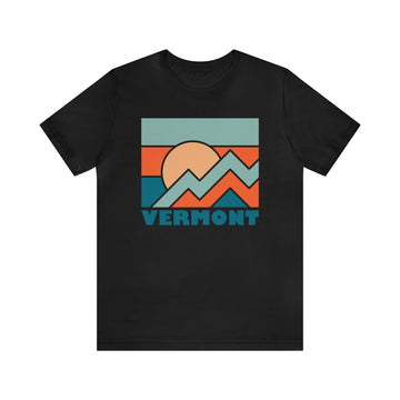 Buy black Vermont T-Shirt - Retro Unisex Vermont Shirt